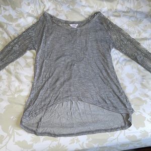 laced long sleeved top